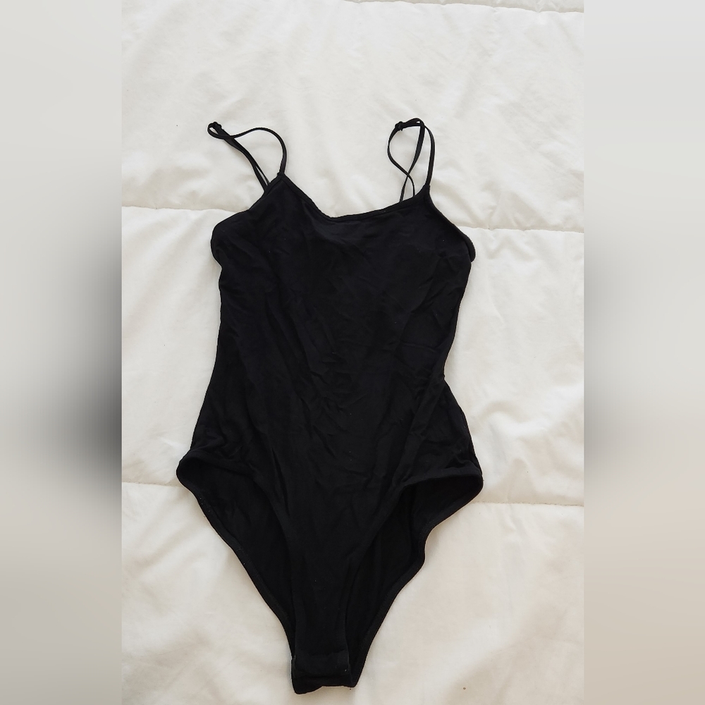 Missguided Basic Bodysuit Black Size UK 8 or US 4 or S